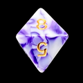 TDSO Marble Purple & White D8 Dice