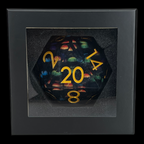 TDSO Liquid Core Shoggoth 'Mass of Moving Eyes' MASSIVE 85mm D20 Dice