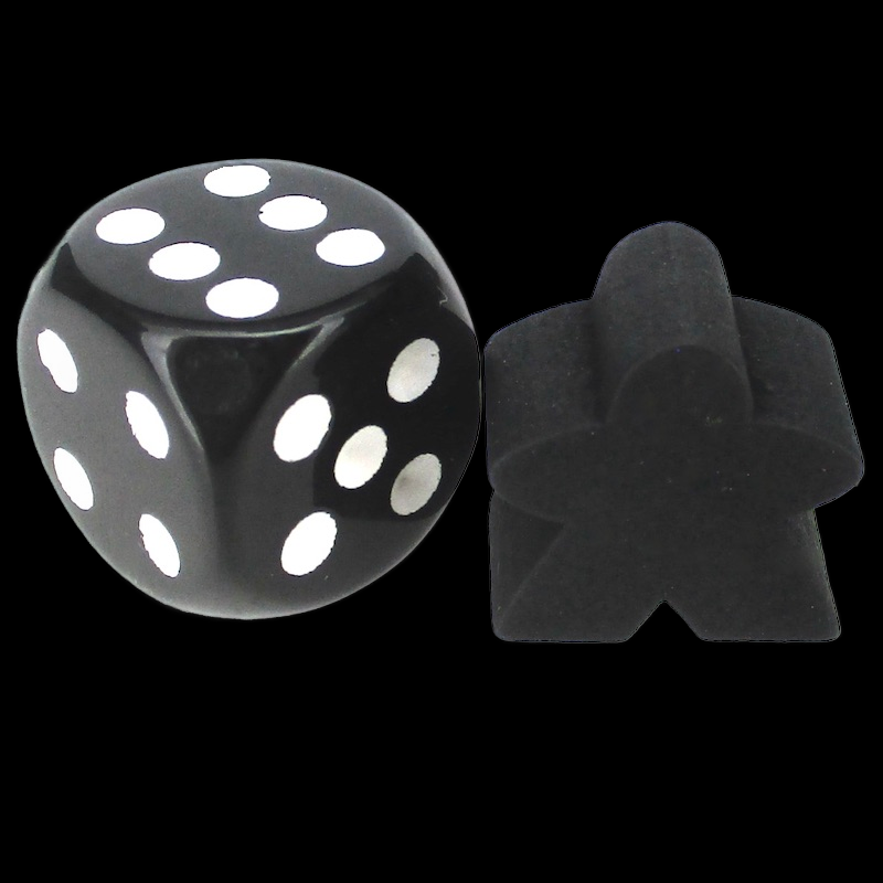 TDSO Wooden Meeple 16mm Black x 10