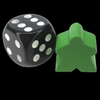 TDSO Wooden Meeple 16mm Light Green x 10