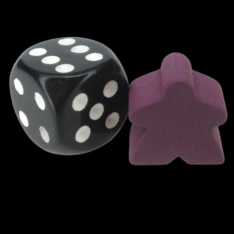 TDSO Wooden Meeple 16mm Purple