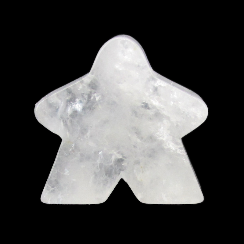 TDSO Gemstone Quartz Clear Meeple T1