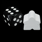 TDSO Wooden Meeple 16mm White x 10