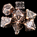 TDSO Metal Antique Copper & Black Tentacles 7 Dice Polyset