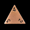 HALF PRICE CLEARANCE TDSO Metal Antique Copper Finish D4 Dice