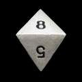 HALF PRICE CLEARANCE TDSO Metal Antique Silver Finish D8 Dice