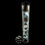 TDSO Metal Blue MINI 10mm 7 Dice Polyset In Tube