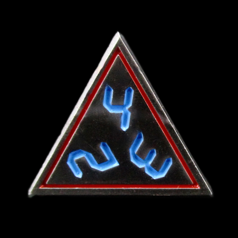 TDSO Metal Digital Black Nickel Red & Blue D4 Dice - Discontinued