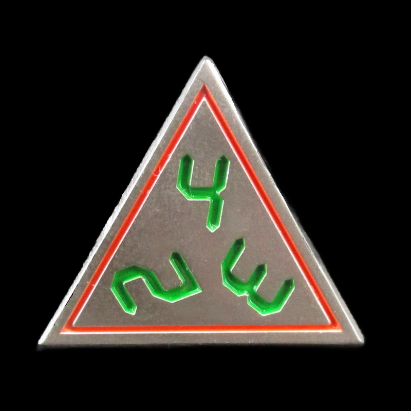 TDSO Metal Digital Steel Red & Green D4 Dice