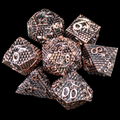 TDSO Metal Dragon Flight Antique Copper 7 Dice Polyset