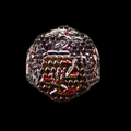TDSO Metal Dragon Flight Red & Black D12 Dice
