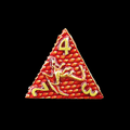 TDSO Metal Dragon Flight Red & Gold D4 Dice