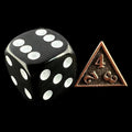 TDSO Metal Fire Forge Antique Copper MINI 12mm D4 Dice