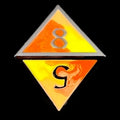 CLEARANCE TDSO Metal Fire Forged Multi Black Nickel Orange Red & Yellow D8 Dice