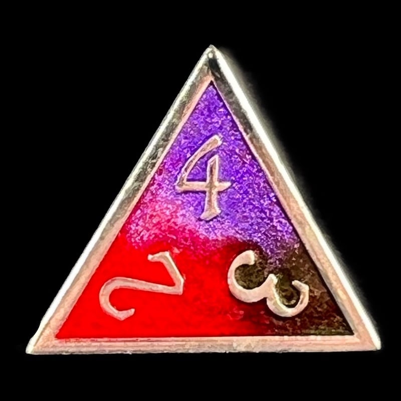 CLEARANCE TDSO Metal Fire Forged Multi Colour Silver Black Purple & Red D4 Dice
