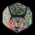 CLEARANCE TDSO Metal Gears Iridescent Rainbow D12 Dice