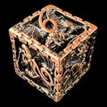 TDSO Metal Hollow Dragon Cage Antique Copper D6 Dice