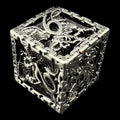 TDSO Metal Hollow Dragon Cage Antique Silver D6 Dice