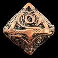 TDSO Metal Hollow Flying Dragon Antique Copper D10 Dice