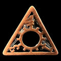 TDSO Metal Hollow Gear Copper D4 Dice