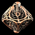 TDSO Metal Hollow Skeleton Antique Copper D10 Dice