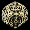 TDSO Metal Hollow Skeleton Antique Bronze D12 Dice
