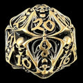 TDSO Metal Hollow Skeleton Antique Bronze D20 Dice