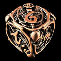 TDSO Metal Hollow Skeleton Antique Copper D6 Dice