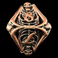 TDSO Metal Hollow Skeleton Antique Copper D8 Dice