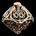 TDSO Metal Hollow Skeleton Antique Copper Percentile Dice