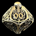TDSO Metal Hollow Skeleton Antique Bronze Percentile Dice
