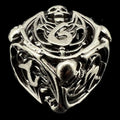 TDSO Metal Hollow Skeleton Antique Silver D6 Dice