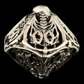 TDSO Metal Hollow Skeleton Antique Silver Percentile Dice