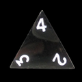 HALF PRICE CLEARANCE TDSO Metal Polished Black Nickel Finish D4 Dice