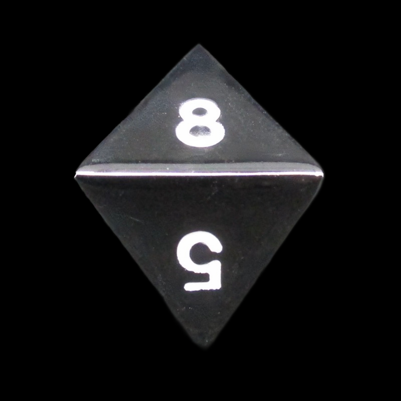 HALF PRICE CLEARANCE TDSO Metal Polished Black Nickel Finish D8 Dice