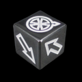 HALF PRICE CLEARANCE TDSO Metal Polished Black Nickel Finish Scatter D6 Dice