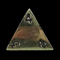 HALF PRICE CLEARANCE TDSO Metal Polished Gold Finish D4 Dice