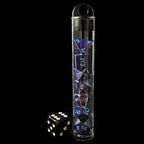 TDSO Metal Purple MINI 10mm 7 Dice Polyset In Tube