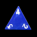 HALF PRICE CLEARANCE TDSO Metal Spectrum Blue Finish D4 Dice