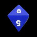 HALF PRICE CLEARANCE TDSO Metal Spectrum Blue Finish D8 Dice