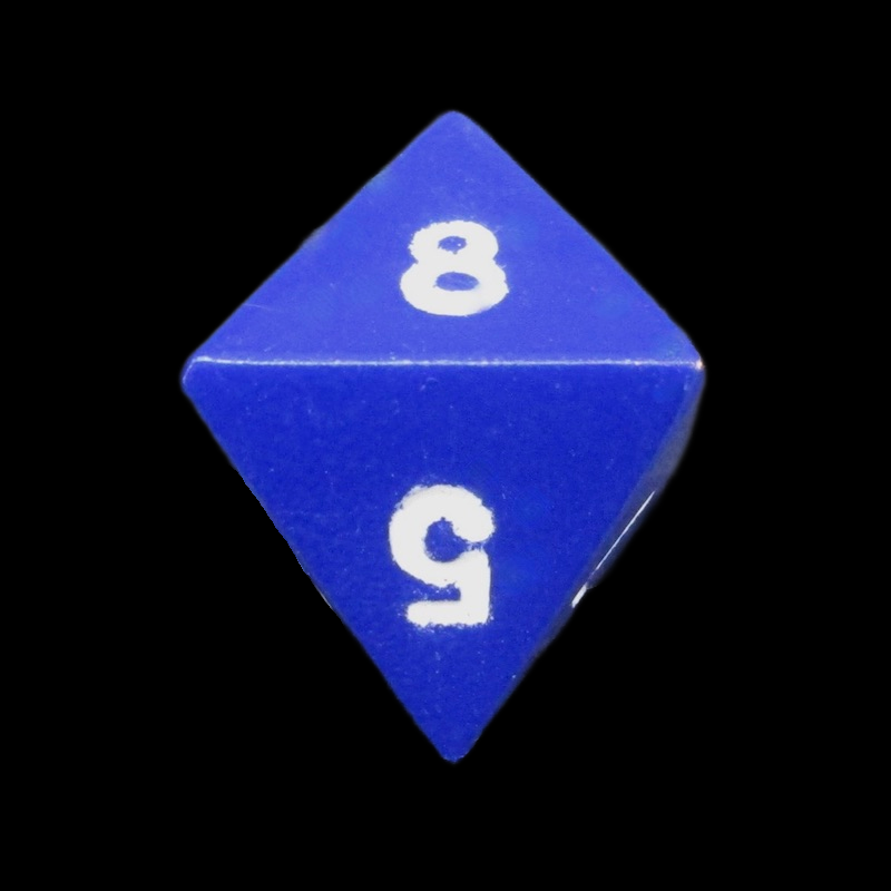 HALF PRICE CLEARANCE TDSO Metal Spectrum Blue Finish D8 Dice