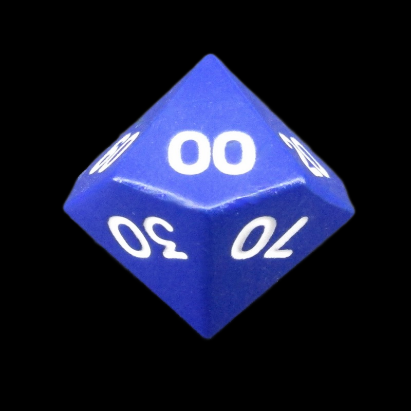 HALF PRICE CLEARANCE TDSO Metal Spectrum Blue Finish Percentile Dice