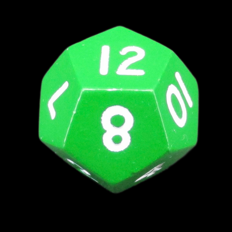 HALF PRICE CLEARANCE TDSO Metal Spectrum Green Finish D12 Dice