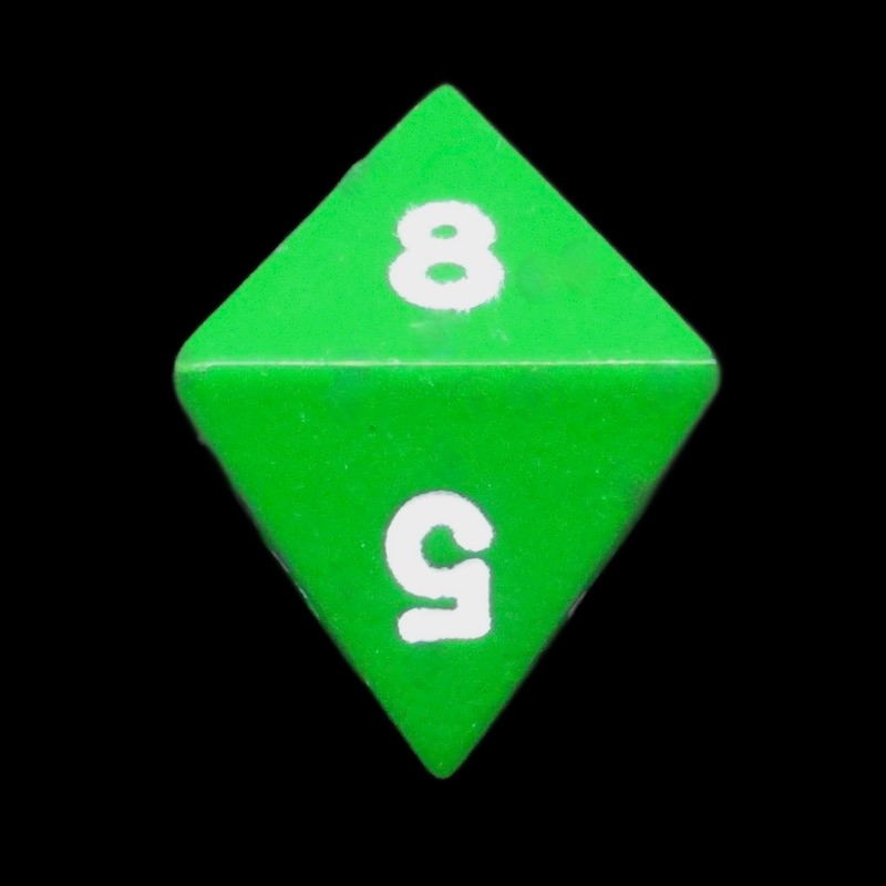 HALF PRICE CLEARANCE TDSO Metal Spectrum Green Finish D8 Dice