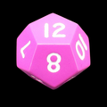 HALF PRICE CLEARANCE TDSO Metal Spectrum Pink Finish D12 Dice
