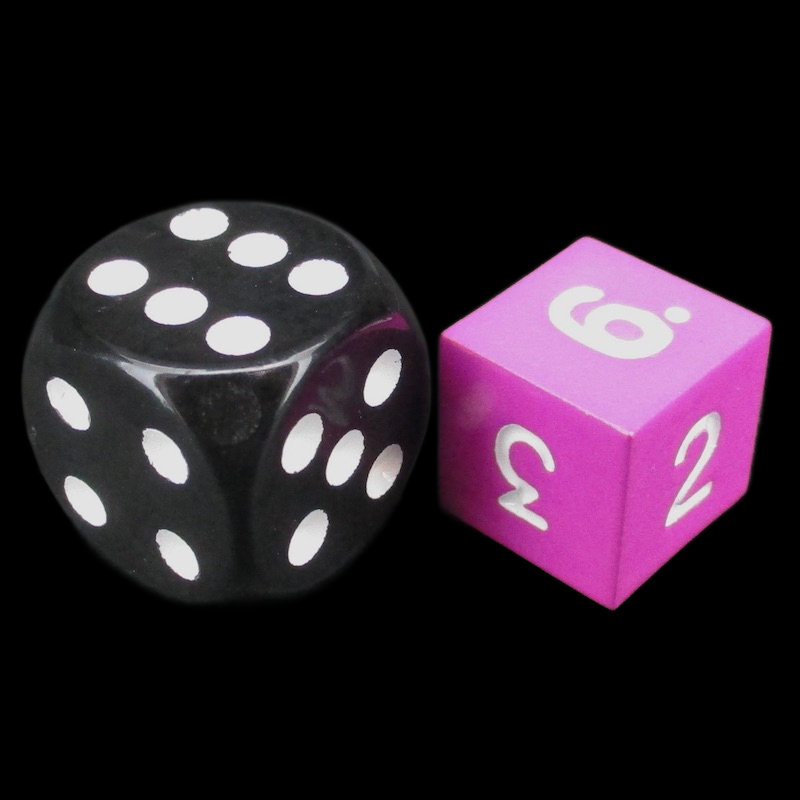 HALF PRICE CLEARANCE TDSO Metal Spectrum Pink Finish D6 Dice