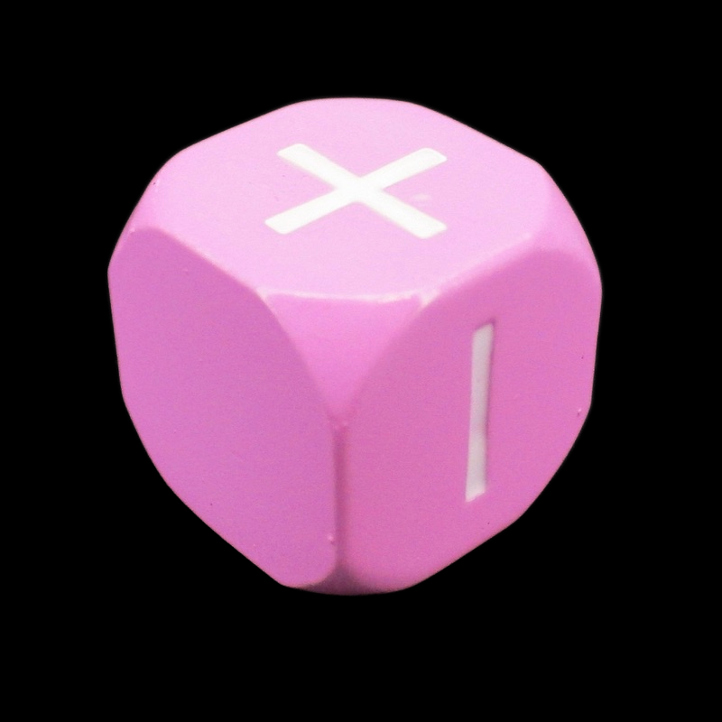 HALF PRICE CLEARANCE TDSO Metal Spectrum Pink Finish Fudge Fate D6 Dice
