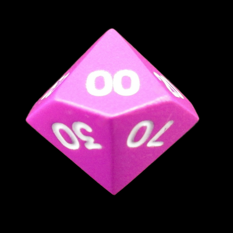 HALF PRICE CLEARANCE TDSO Metal Spectrum Pink Finish Percentile Dice