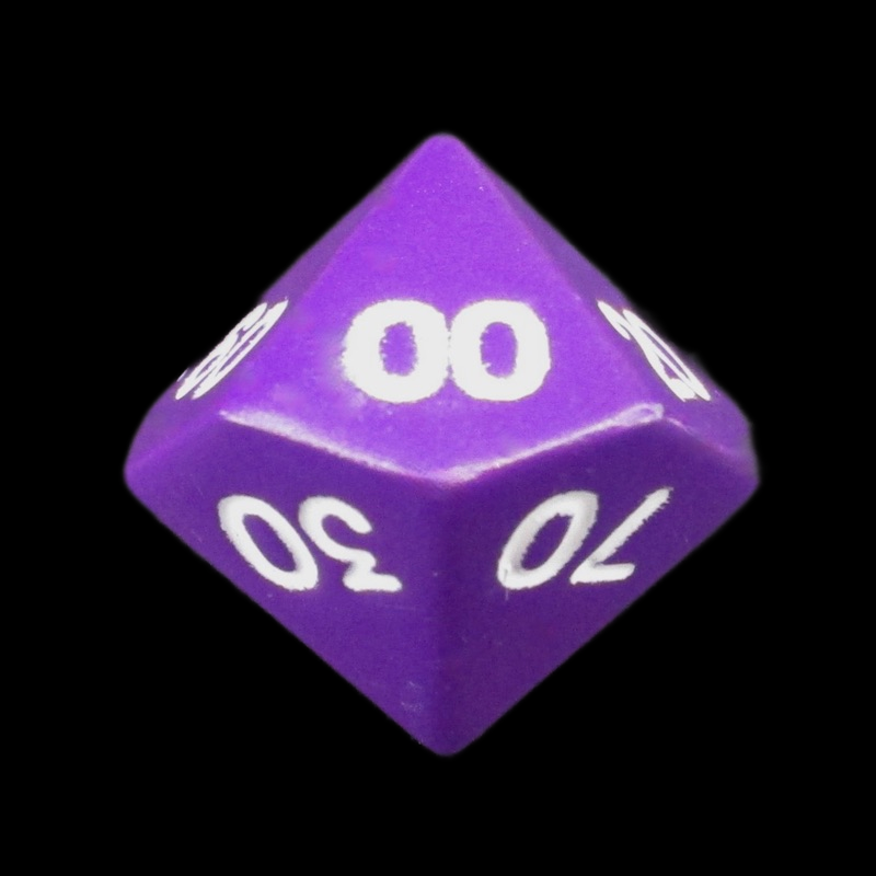 HALF PRICE CLEARANCE TDSO Metal Spectrum Purple Finish Percentile Dice