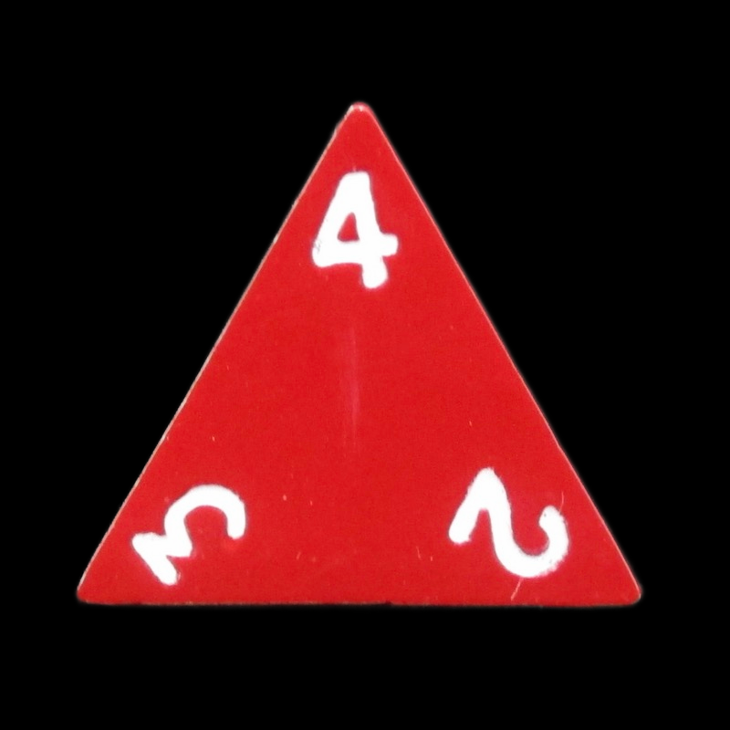 HALF PRICE CLEARANCE TDSO Metal Spectrum Red Finish D4 Dice